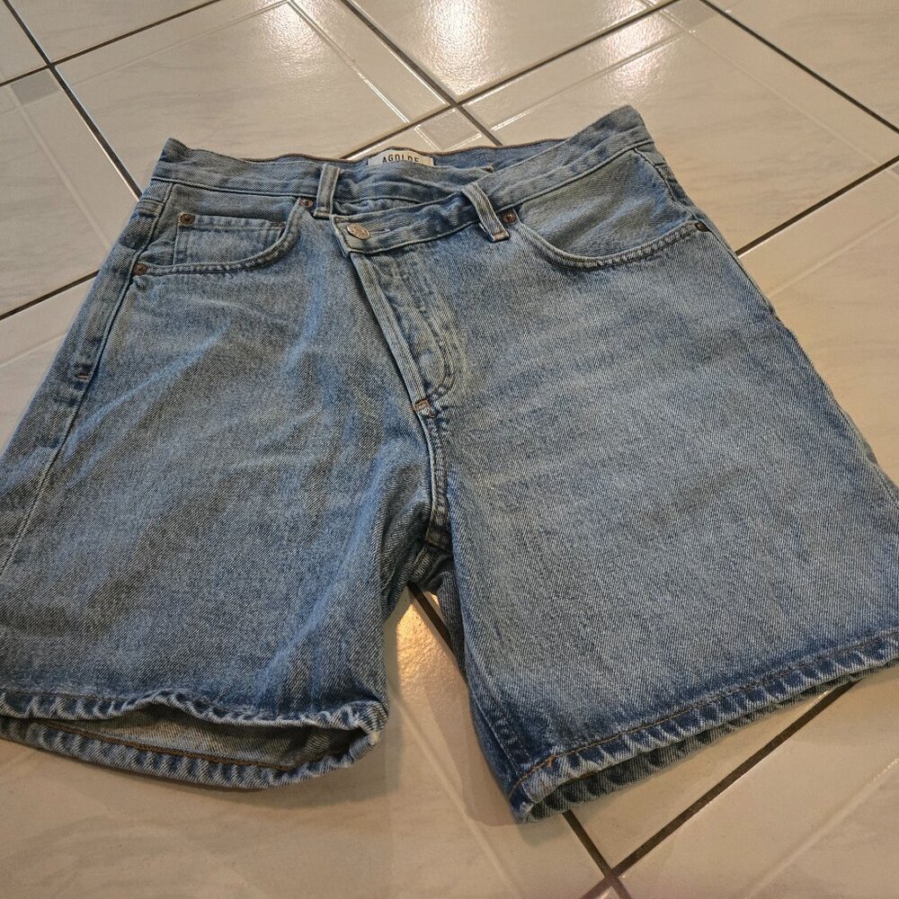 Agolde Criss Cross Jean Shorts 25
